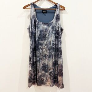 Adrianna Papell Dress 12 Silver Sequined Sleeveless Cocktail Party Mini NYE